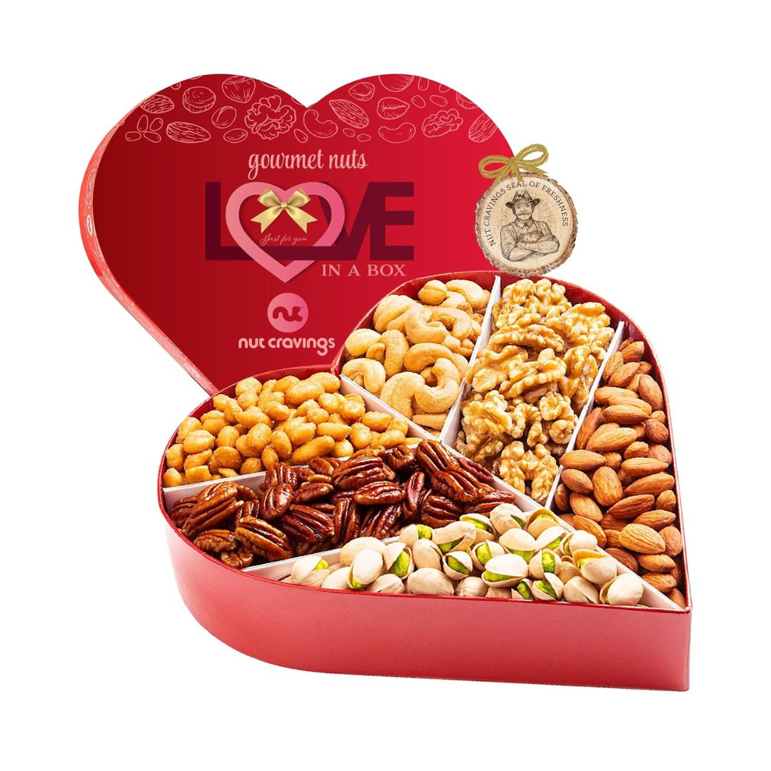 Nut Cravings Gourmet Mixed Nuts Gift Basket - Mik Zenon