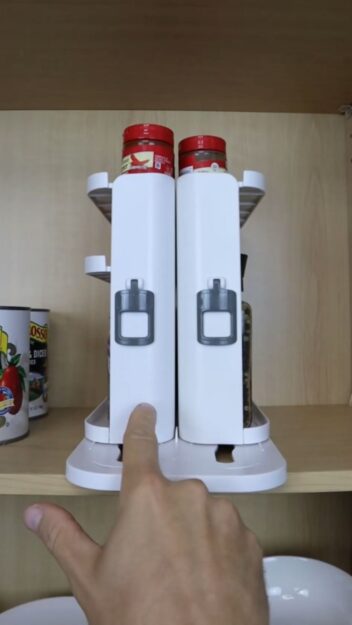 slide & rotate spice caddy