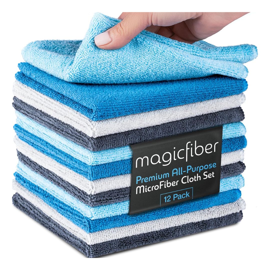 MagicFiber Microfiber Cleaning Cloth (12 Pack) - Mik Zenon