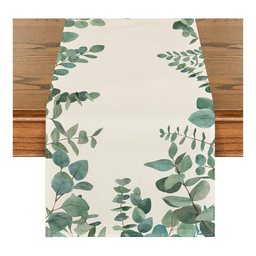 Artoid Mode Eucalyptus Leaves Table Runner - Mik Zenon
