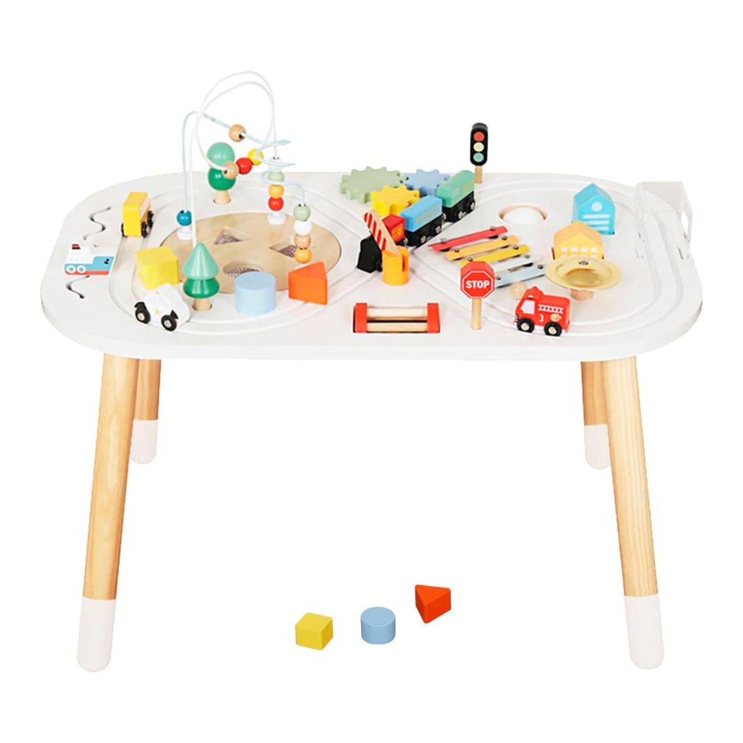Baby Wooden Activity Cube Play Table - Mik Zenon