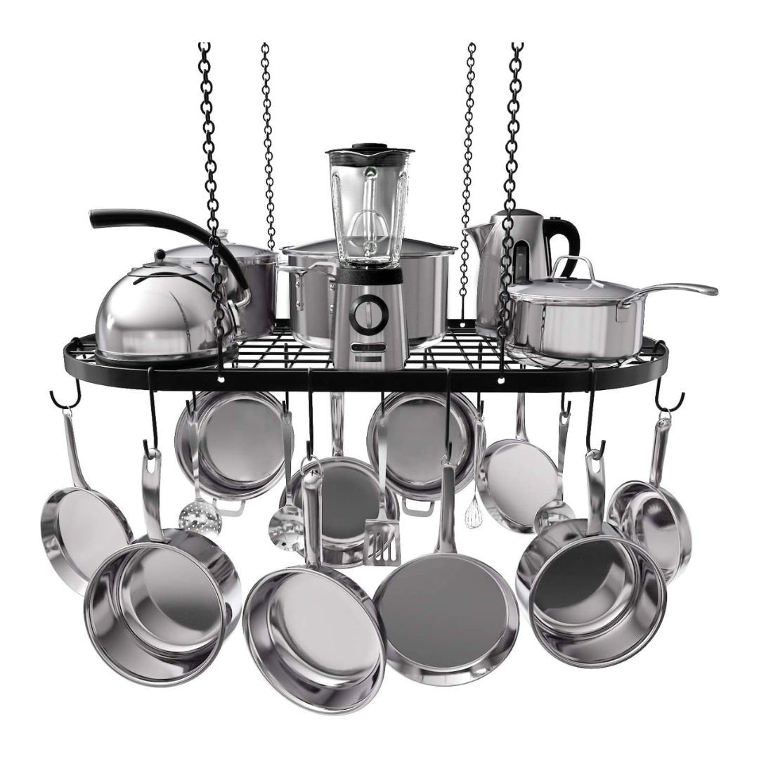 Milk Pot Rack Steel Mounted Hanging Pot Rack - Mik Zenon