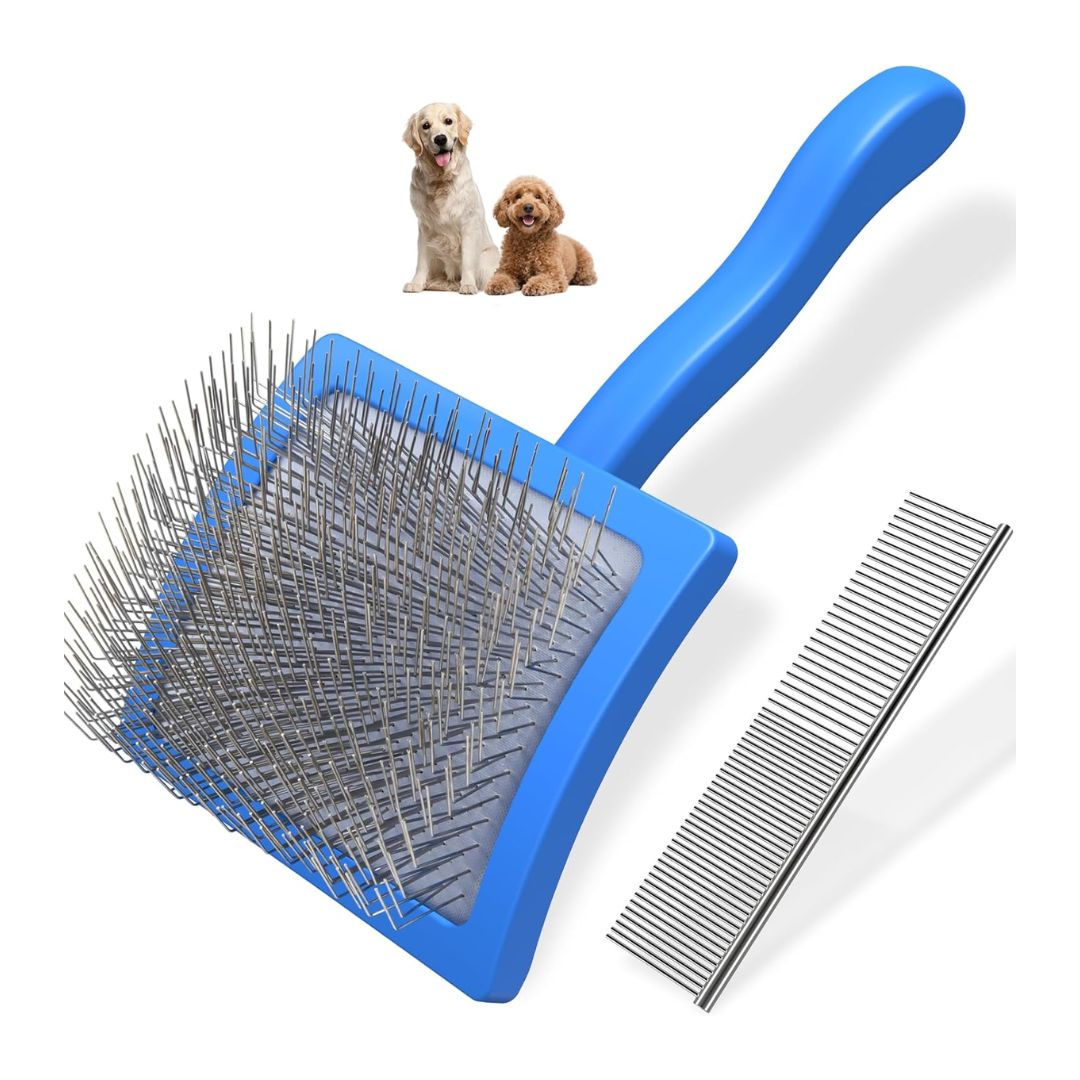 Slicker Comb Slicker Brush & Pet Comb Set (2 Pack) - Mik Zenon
