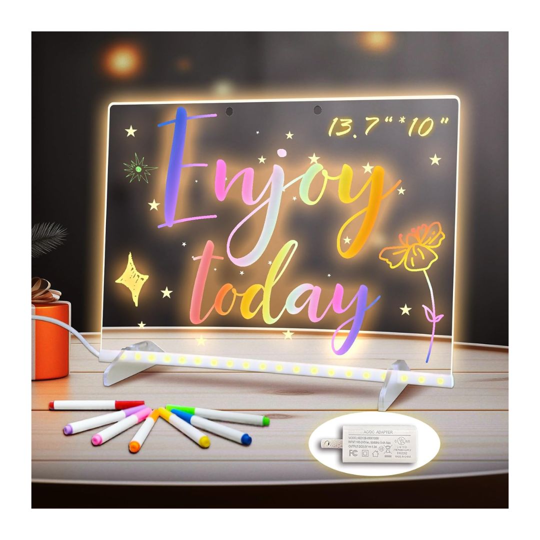 LED Acrylic Note Board - Mik Zenon
