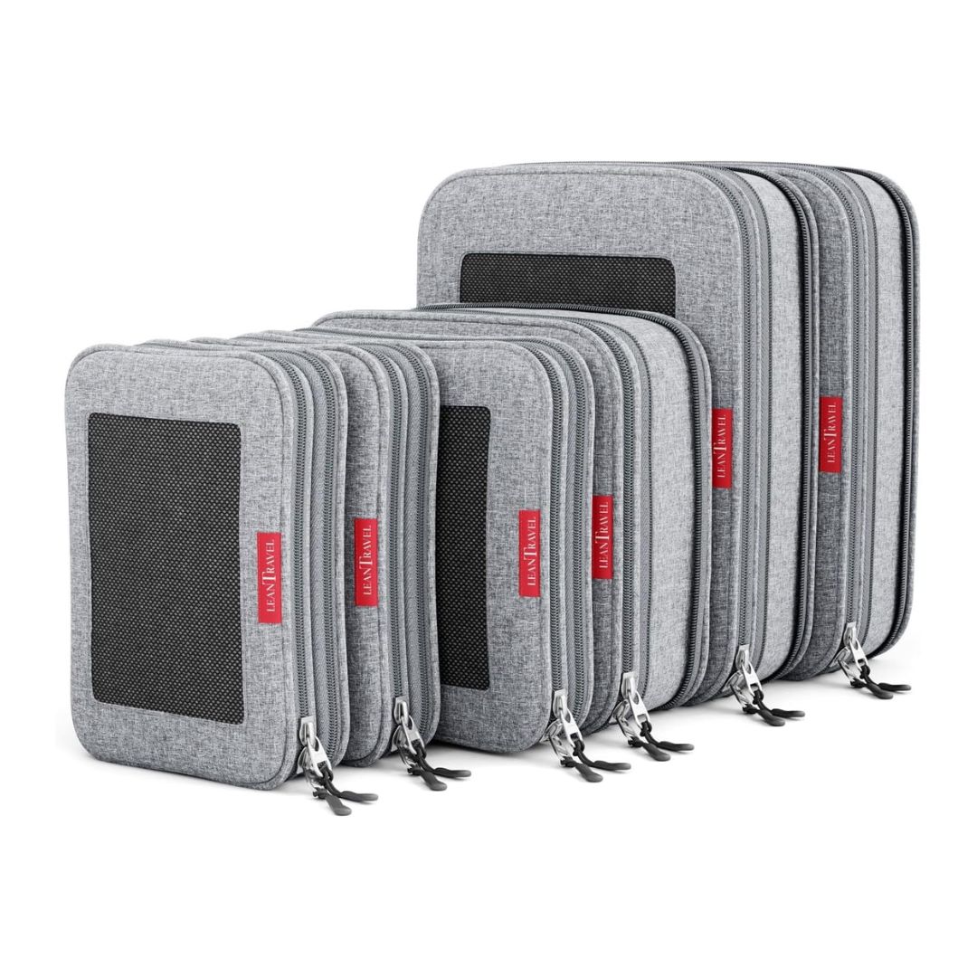 LeanTravel Compression Packing Cubes (6 Pack) - Mik Zenon