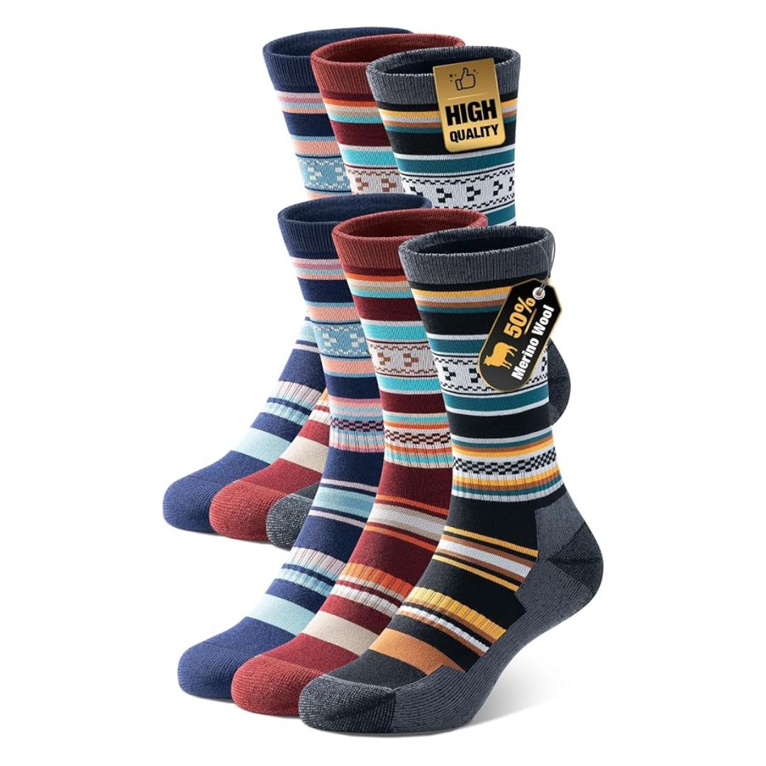 Wool Hiking Socks 3 Pairs - Mik Zenon